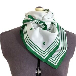 Sugra Dublin Ireland Clover Shamrock Classic Square Scarf